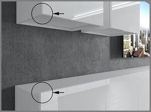 Obývací stěna 250 cm Belini šedý antracit Glamour Wood Imperium 8 IMP 8/5/W/GW1/0/0