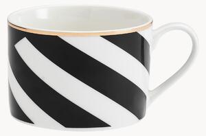 Sada šálků na čaj's podšálky Luxe Deco, 4 díly