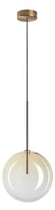 Ideal Lux - LED Lustr na lanku EQUINOXE 1xG4/2W/230V pr. 25 cm mosaz/kouřová