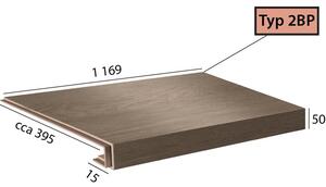 Vinylové schody BRASED Objectline Step 2BP - 9872 Dub Toledo 1 ks