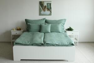 Nelly Lněný povlak na přikrývku - mint Rozměr: 100/135 CM ZIP