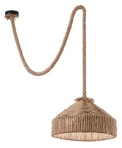Ideal Lux - Lustr na lanku CANAPA 1xE27/15W/230V pr. 41 cm hnědá