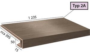 Vinylové schody BRASED Objectline Step 2A - 9872 Dub Toledo 1 ks