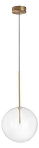 Ideal Lux - LED Lustr na lanku EQUINOXE 1xG4/2W/230V pr. 25 cm mosaz/čirá