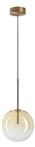 Ideal Lux - LED Lustr na lanku EQUINOXE 1xG4/2W/230V pr. 20 cm mosaz/kouřová