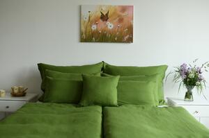Nelly Souprava lněného povlečení - kapradí 140x200, 70x90