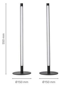 Nedis WIFILD10RGBW-SADA 2xLED RGBIC Stm. stolní lampa LED/36W/230V 2700-6500K+DO