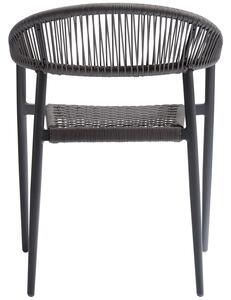 Set dvou zahradních židlí Elvira černá
