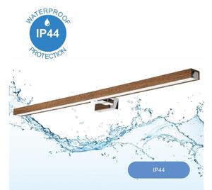 Brilagi-LED Koupelnové osvětlení zrcadla WOODY MIRROR LED/15W/230V IP44 dub/chro
