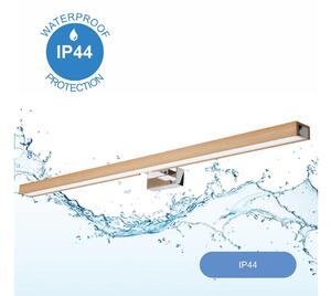 Brilagi-LED Koupelnové osvětlení zrcadla WOODY MIRROR LED/15W/230V IP44 dub/chro