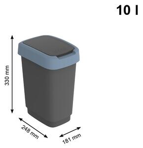 TWIST odpadkový koš 10L - modrá