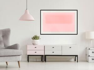 Plakát Pastelová skvrna - minimalistická kompozice na pozadí v růžových tónech