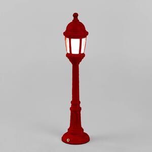 LED venkovní světlo Street Lamp s baterií, červená