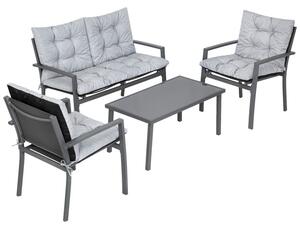 Set zahradního nábytku PLATINUM šedý / popelový