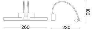 Ideal Lux - LED Obrazové svítidlo BOW LED/3,5W/230V CRI 90 26 cm zlatá