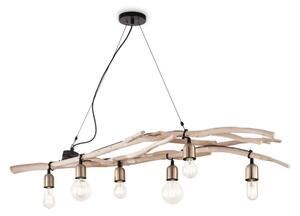 Ideal Lux - Lustr na lanku DRIFTWOOD 6xE27/60W/230V guava