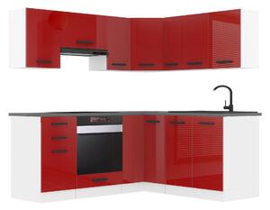 Kuchyňská linka Belini Premium Full Version 380 cm červený lesk s pracovní deskou SARAH Výrobce