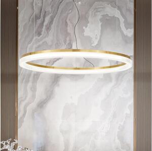 Ideal Lux - LED Lustr na lanku CROWN LED/42W/230V 3000K pr. 80 cm CRI 90 mosaz