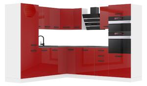 Kuchyňská linka PBelini remium Full Version 480 cm červený lesk s pracovní deskou STACY Výrobce