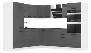 Kuchyňská linka Belini Premium Full Version 480 cm šedý lesk s pracovní deskou STACY Výrobce