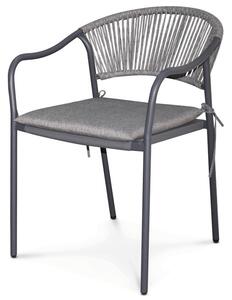 Zahradní židle šedá AZC-L1352 GREY