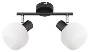 Prezent 27520 - Bodové svítidlo ARYA 2xE14/40W/230V černá/bílá