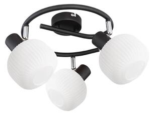 Prezent 27521 - Bodové svítidlo ARYA 3xE14/40W/230V černá/bílá