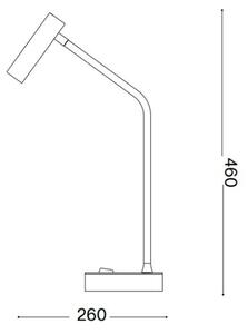 Ideal Lux - LED Stolní lampa EASY LED/3,5W/230V CRI 90 černá