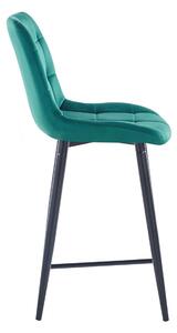 Židle barová Poly Nízké zelené/černé nohy