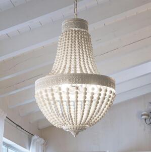Ideal Lux - Lustr na řetězu MONET 5xE14/40W/230V pr. 40 cm konopí/bílá