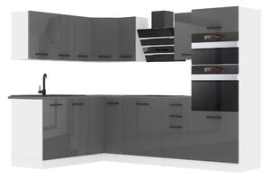 Kuchyňská linka Belini Premium Full Version 420 cm šedý lesk s pracovní deskou MELANIE Výrobce