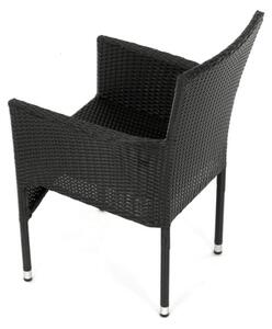 Zahradní židle černá AZC-S2117 BK