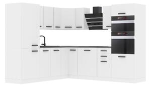 Kuchyňská linka Belini Premium Full Version 480 cm bílý mat s pracovní deskou STACY
