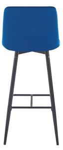 Židle barová Poly High modré/černé nohy