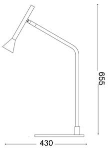 Ideal Lux - LED Stmívatelná stolní lampa DIESIS LED/6,5W/230V CRI 90 černá