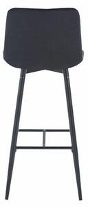 Židle barová Poly High černá/černé nohy