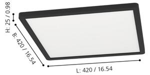 Eglo 900094- LED RGBW Stmívatelné stropní svítidlo ROVITO-Z LED/16,5W/230V černá