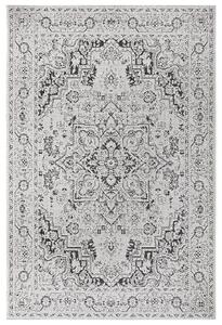 Mujkoberec Original Kusový orientální koberec Mujkoberec Original Flatweave 104806 Cream/Black – na ven i na doma - 80x150 cm