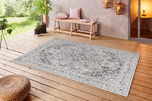 Hanse Home Collection koberce Kusový orientální koberec Flatweave 104806 Cream/Black – na ven i na doma - 80x150 cm
