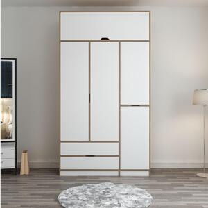 Šatní skříň Elenes (bílá). Akce -25%
