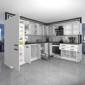 Kuchyňská linka Belini Premium Full Version 520 cm černý lesk s pracovní deskou JULIE