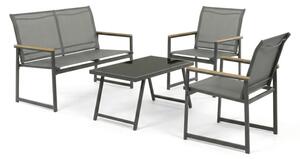 Set zahradního nábytku šedý AZS-S1212 GREY