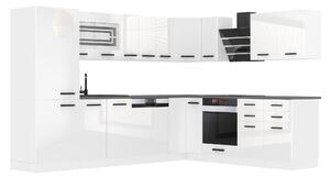 Kuchyňská linka Belini Premium Full Version 520 cm bílý lesk s pracovní deskou JULIE