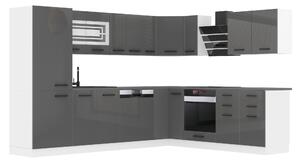 Kuchyňská linka Belini Premium Full Version 520 cm šedý lesk s pracovní deskou JULIE Výrobce