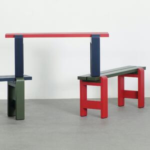HAY Lavice Weekday Bench Duo, Wine Red/Steel Blue