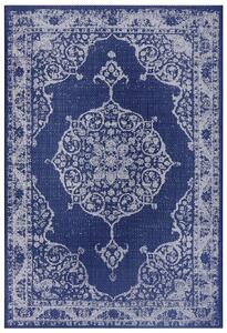 Kusový orientální koberec Flatweave 104817 Blue/Cream-80x150