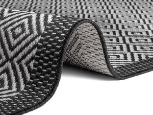 Mujkoberec Original Kusový koberec Mujkoberec Original Flatweave 104822 Black/Grey – na ven i na doma - 160x230 cm