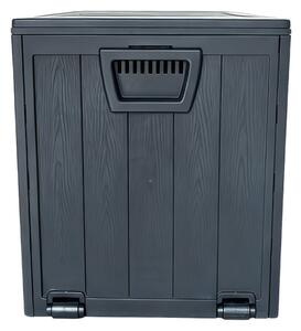 Zahradní úložný box šedý 280 L AZB-G2075 GREY