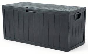 Zahradní úložný box šedý 280 L AZB-G2075 GREY