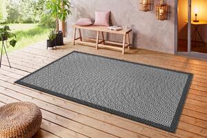Hanse Home Collection koberce Kusový koberec Flatweave 104822 Black/Grey – na ven i na doma - 120x170 cm